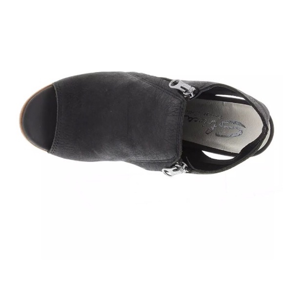 New Black Sibicca Sancia Peep Toe Bootie - Picture 6 of 6